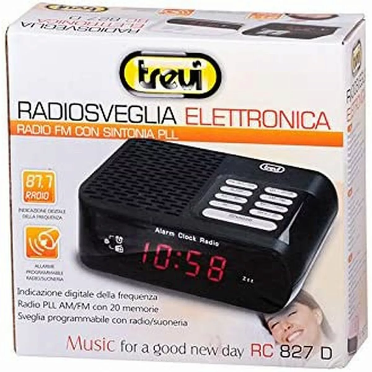 Radiowecker Trevi Rc827dbk Schwarz günstig online kaufen
