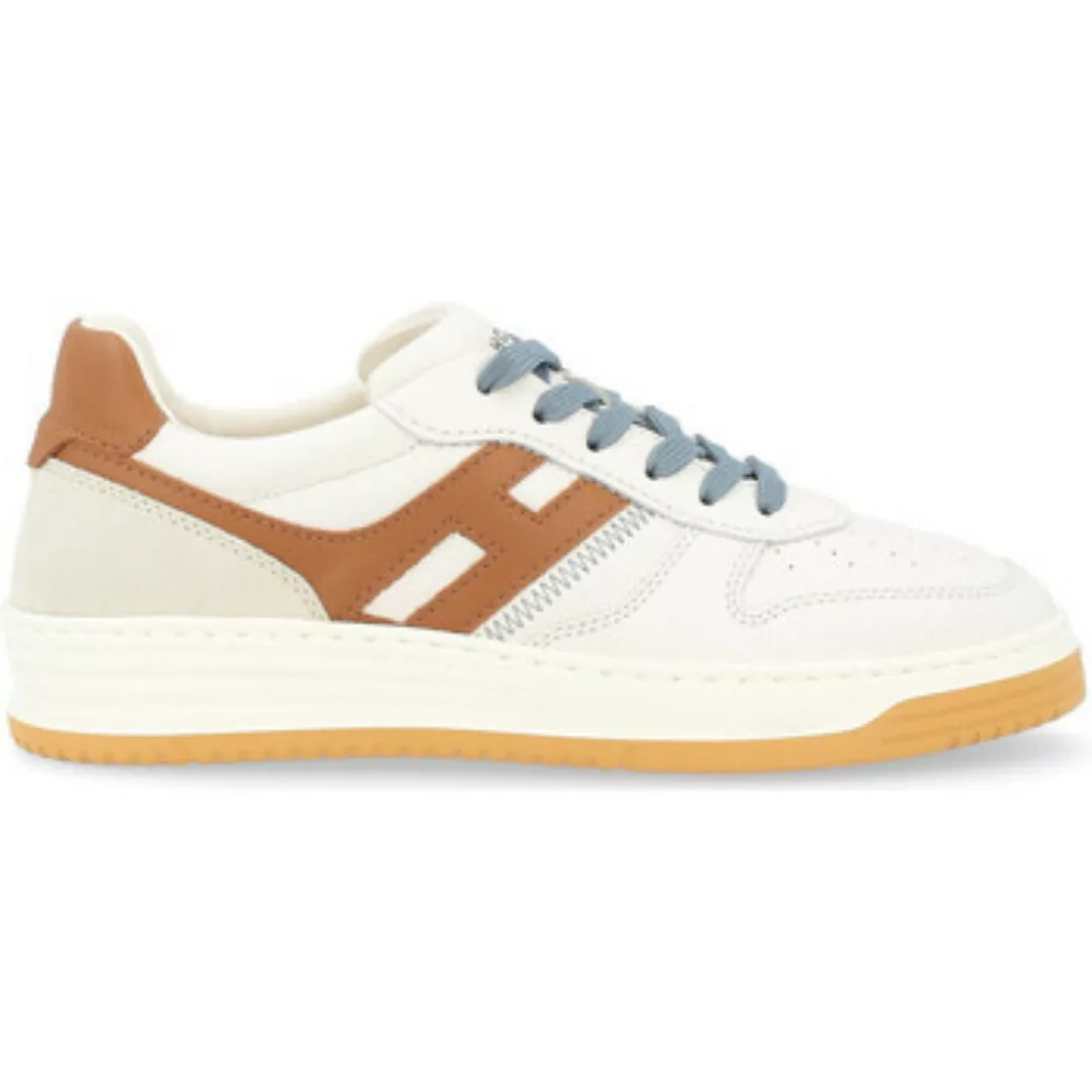 Hogan  Sneaker Sneaker  H630 weiß mit lederfarbenen Details günstig online kaufen