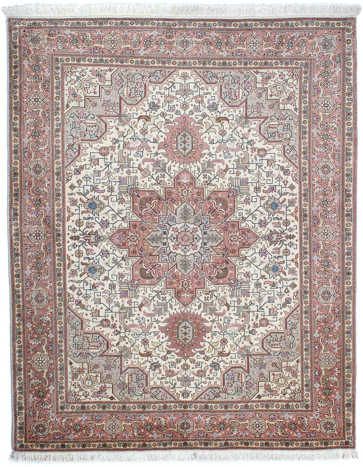 morgenland Wollteppich »Täbriz - 50 Raj Medaillon 205 x 152 cm«, rechteckig günstig online kaufen