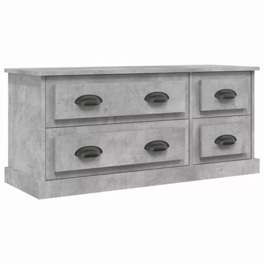 furnicato TV-Schrank Betongrau 100x35,5x45 cm Holzwerkstoff günstig online kaufen