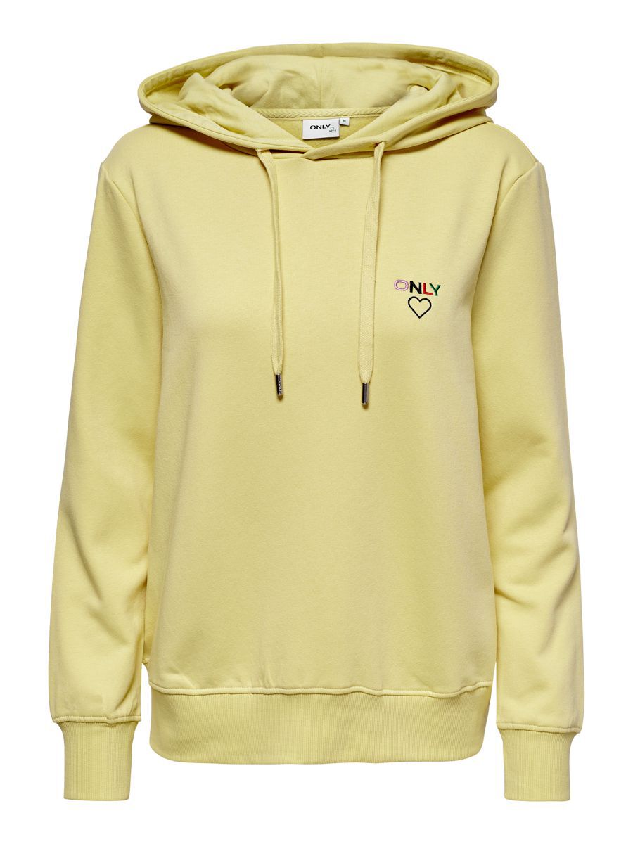 Only Noomi Logo Kapuzenpullover XL Straw / Print Only Logo günstig online kaufen