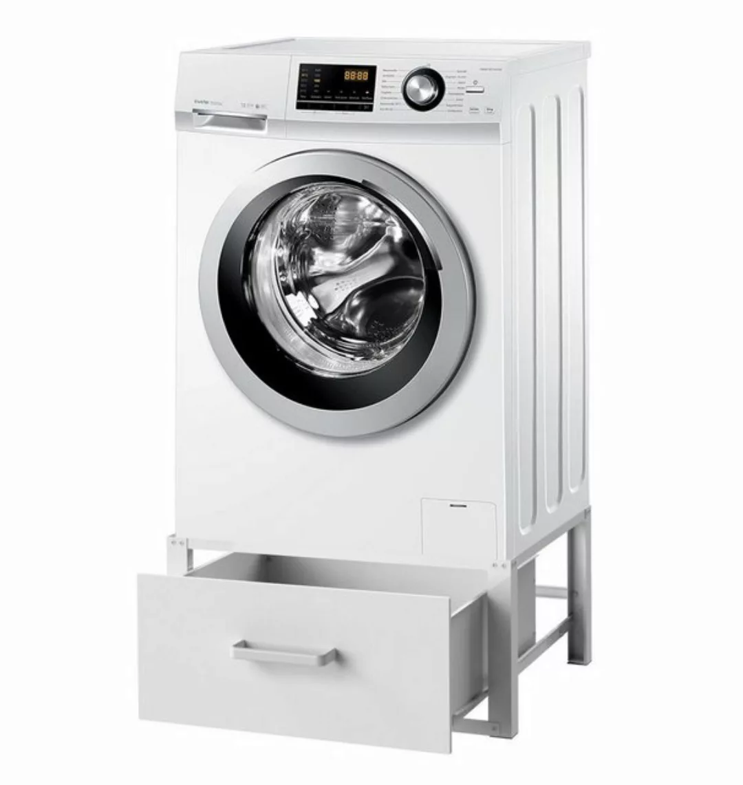 DanDiBo Waschmaschinenunterschrank Waschmaschinen Untergestell mit Schublad günstig online kaufen