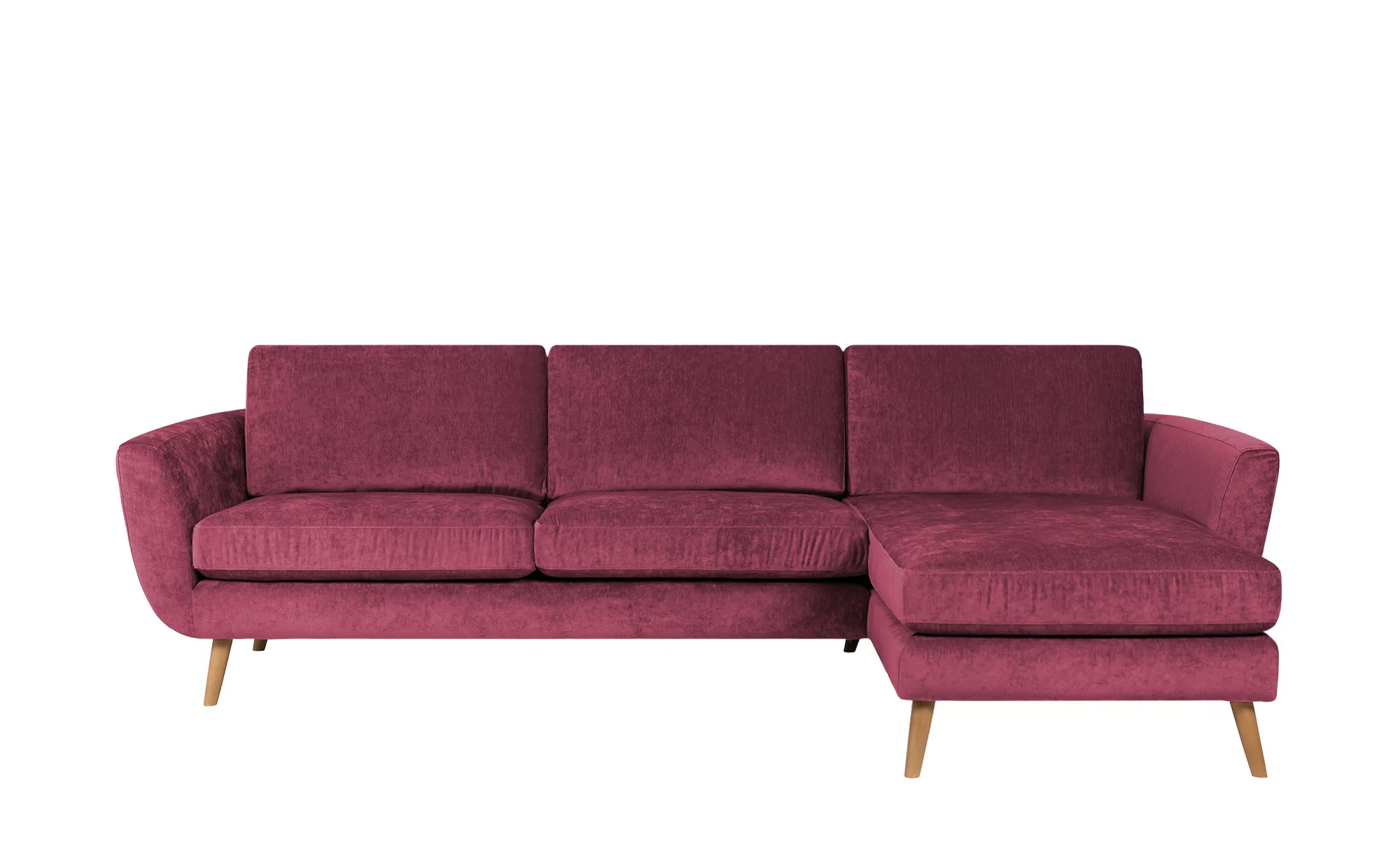 SOHO Ecksofa  Smilla ¦ rot ¦ Maße (cm): B: 274 H: 85 T: 156 Polstermöbel > günstig online kaufen