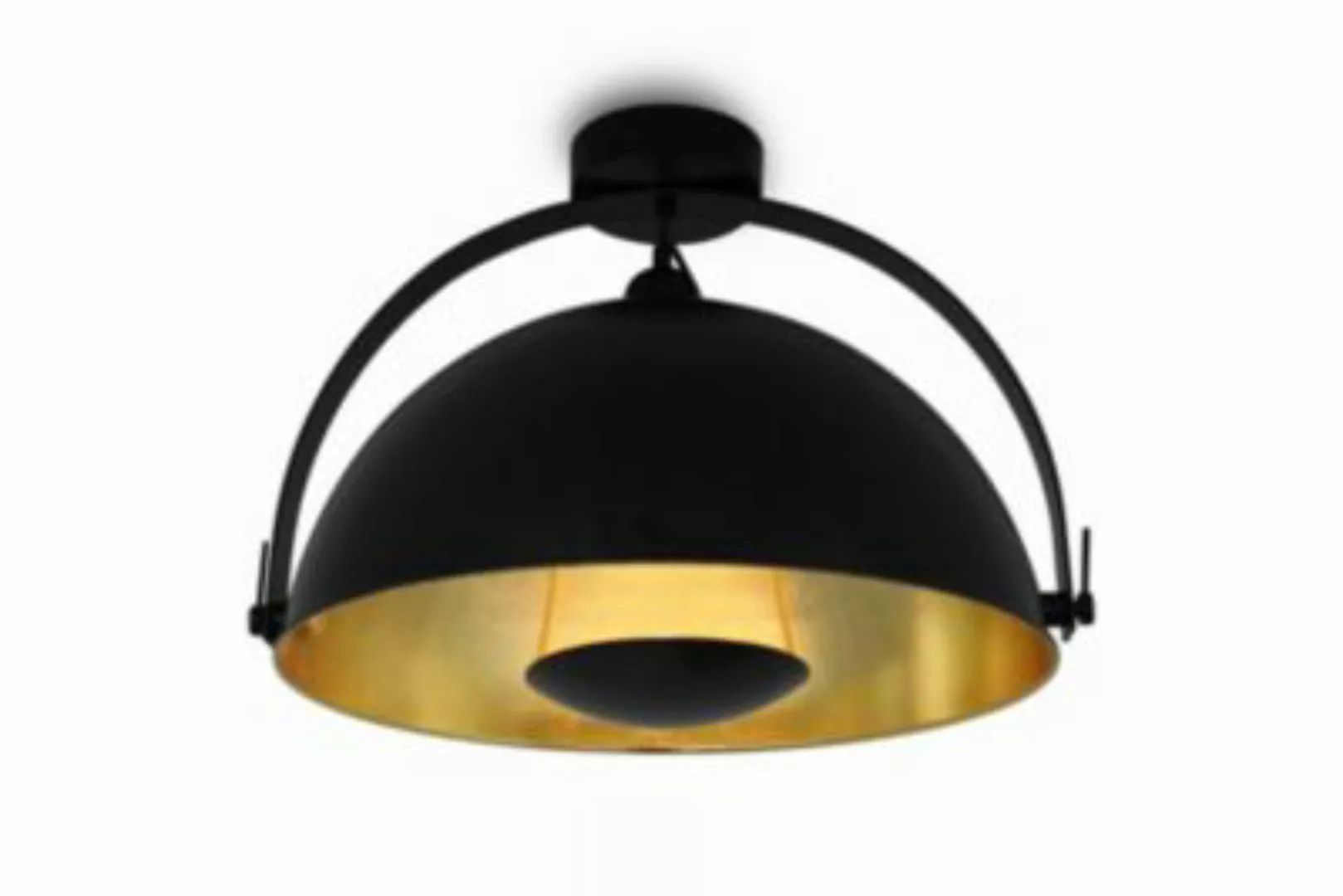 KIOM Retro Deckenlampe Alona Ceil schwarz & gold Ø 45cm günstig online kaufen
