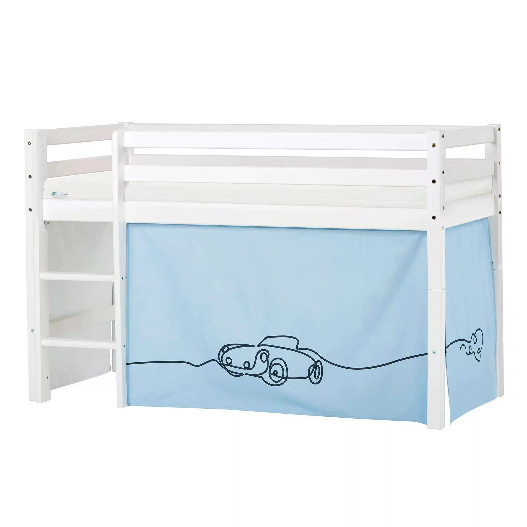 Hoppekids Hochbett "ECO Dream, Kinderbett, Spielbett, Halbhohes Bett aus Ma günstig online kaufen