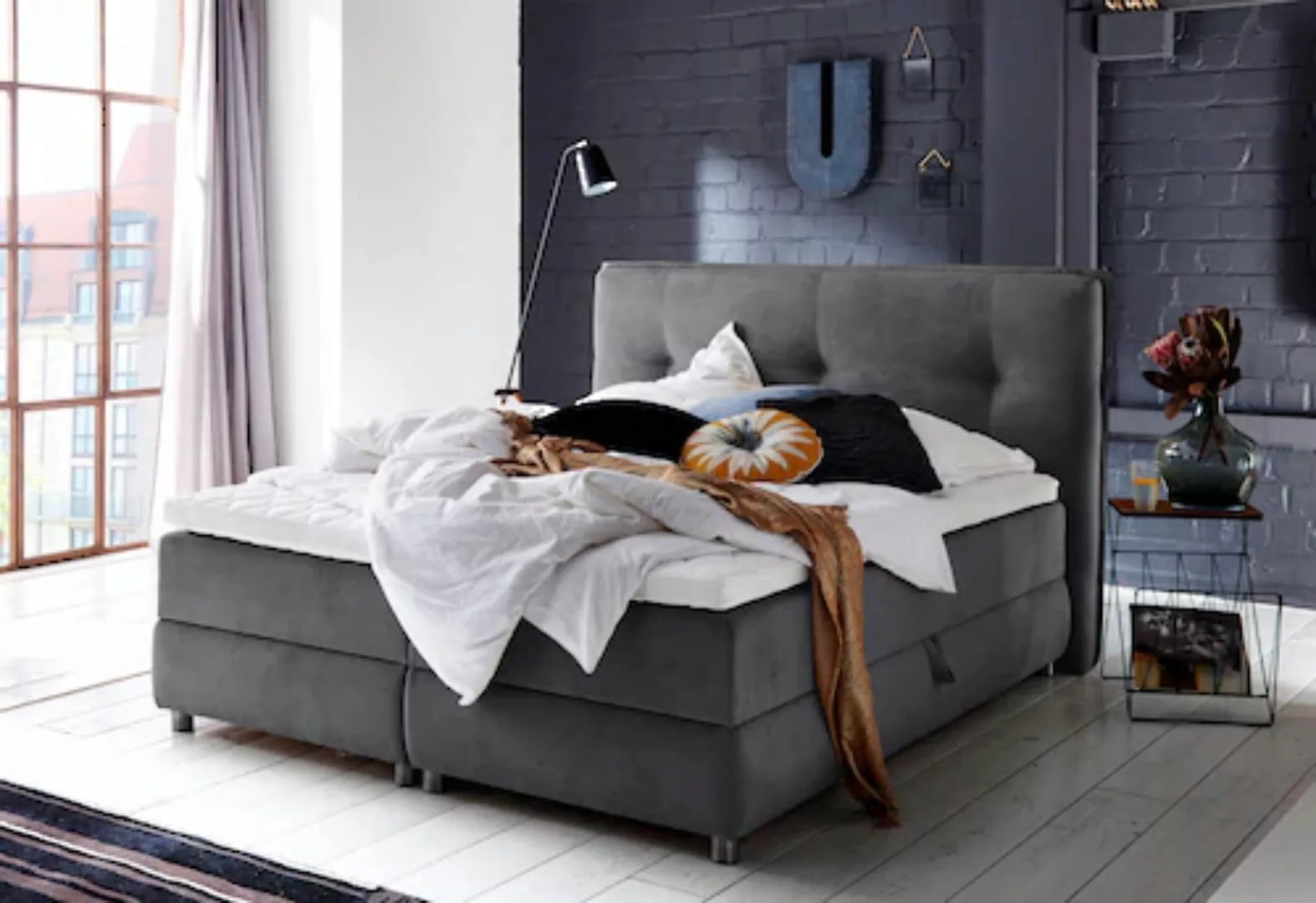 ATLANTIC home collection Boxspringbett "Tilo" günstig online kaufen