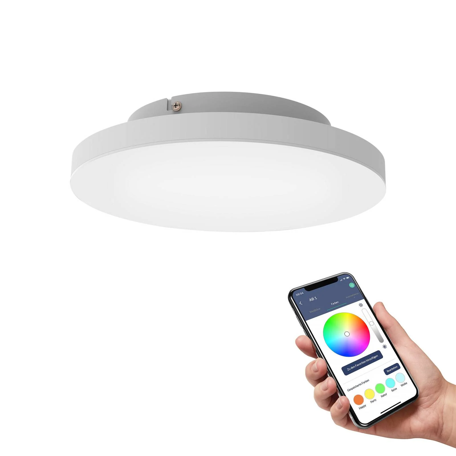 EGLO connect Turcona-Z LED-Deckenleuchte Ø 30 cm günstig online kaufen