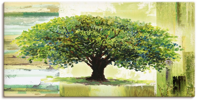 Artland Wandbild »Frühlingsbaum auf abstraktem Hintergrund«, Bäume, (1 St.) günstig online kaufen