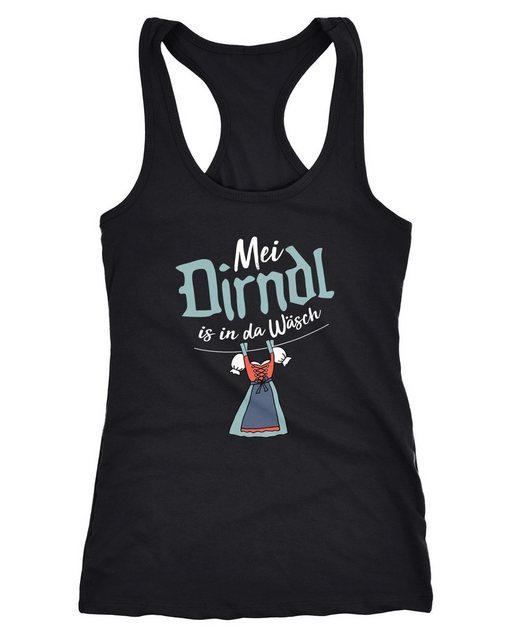 MoonWorks Tanktop Damen Tanktop Mei Dirndl is in da Wäsch Racerback Moonwor günstig online kaufen