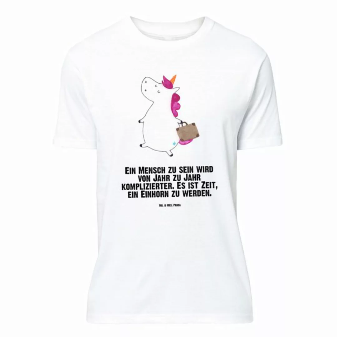 Mr. & Mrs. Panda T-Shirt Einhorn Koffer - Weiß - Geschenk, Gepäck, albern, günstig online kaufen