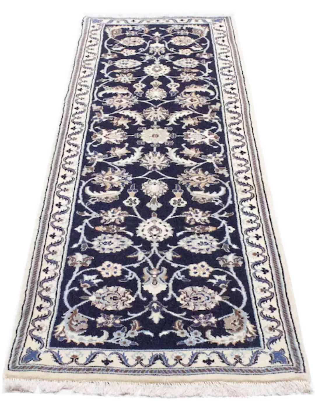 morgenland Wollteppich »Nain 9la Teppich handgeknüpft dunkelblau«, rechteck günstig online kaufen