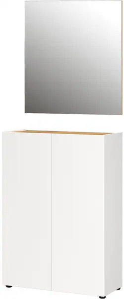 GERMANIA Garderoben-Set "Alviano", (2 St.), mit eckigem Spiegel, optional m günstig online kaufen