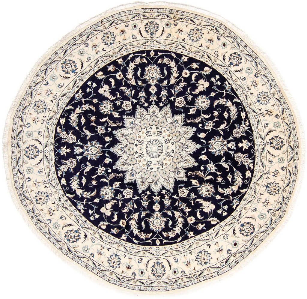 morgenland Orientteppich »Perser - Nain rund - 243 x 243 cm - dunkelblau«, günstig online kaufen