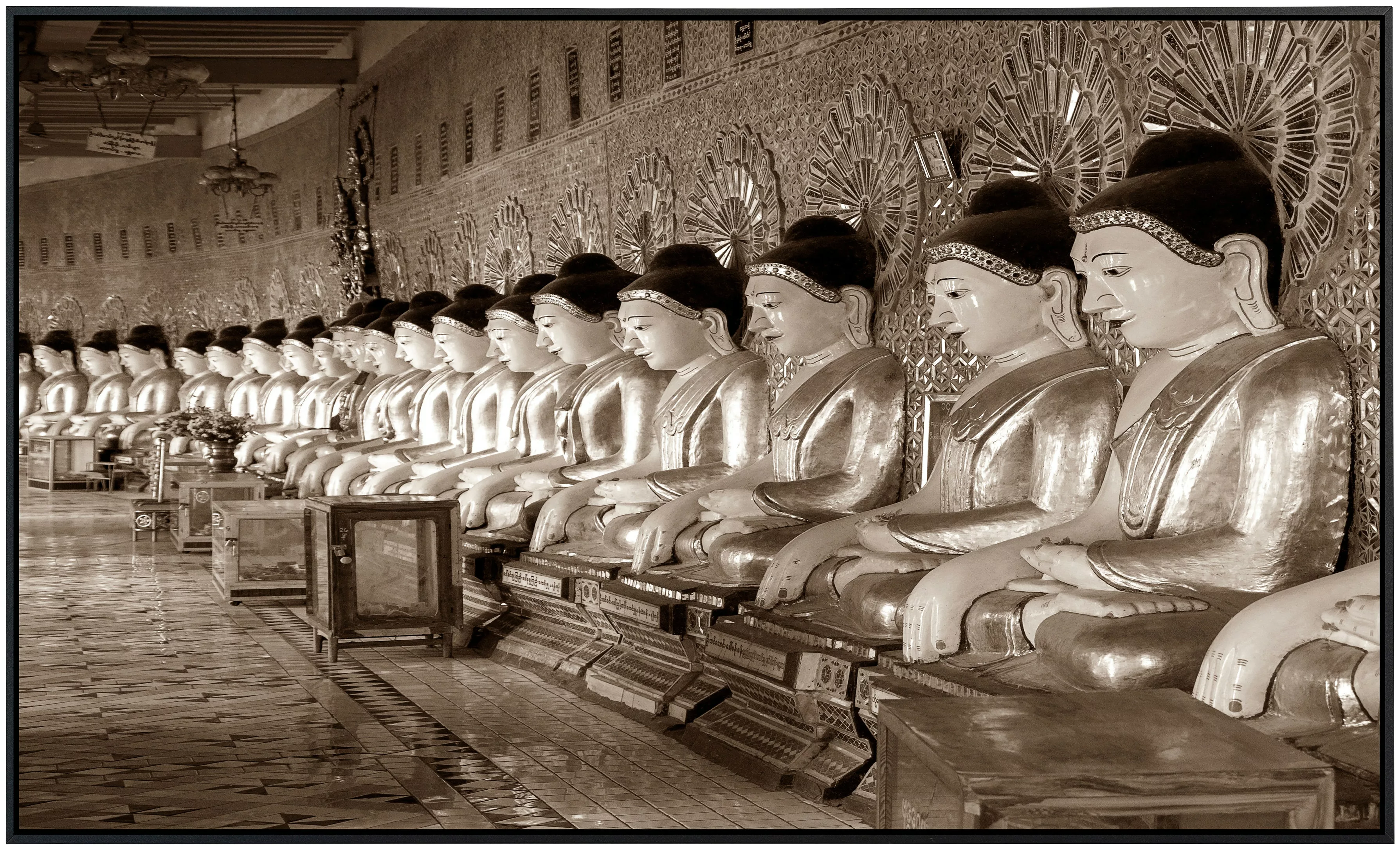 Papermoon Infrarotheizung »Chinesische Figuren Sepia« günstig online kaufen