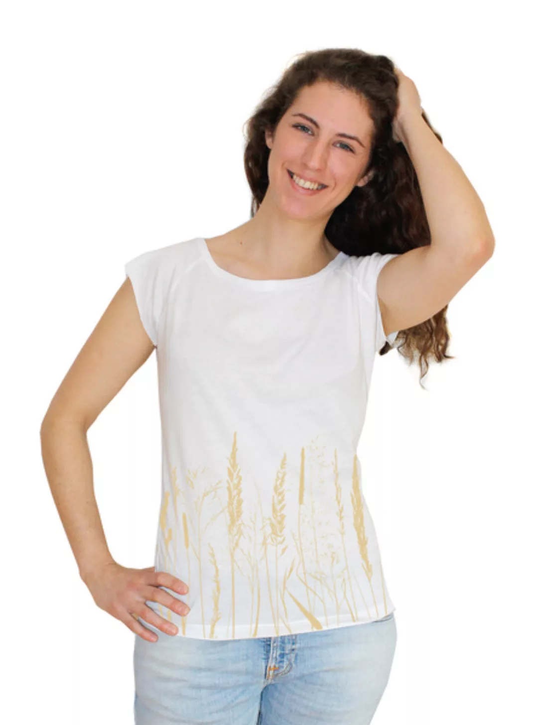Bambus-t-shirt Mit Biobaumwolle Gräservielfalt günstig online kaufen