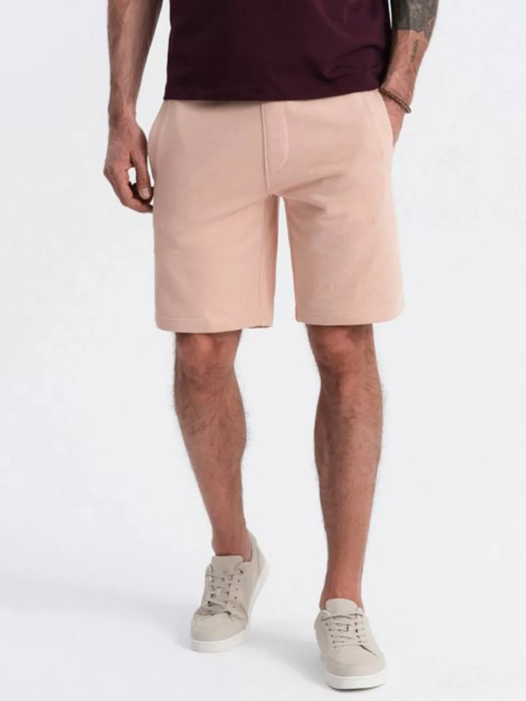 OMBRE Sweatshorts Herrenshorts aus Strick mit Kordelzug in der Taille und T günstig online kaufen