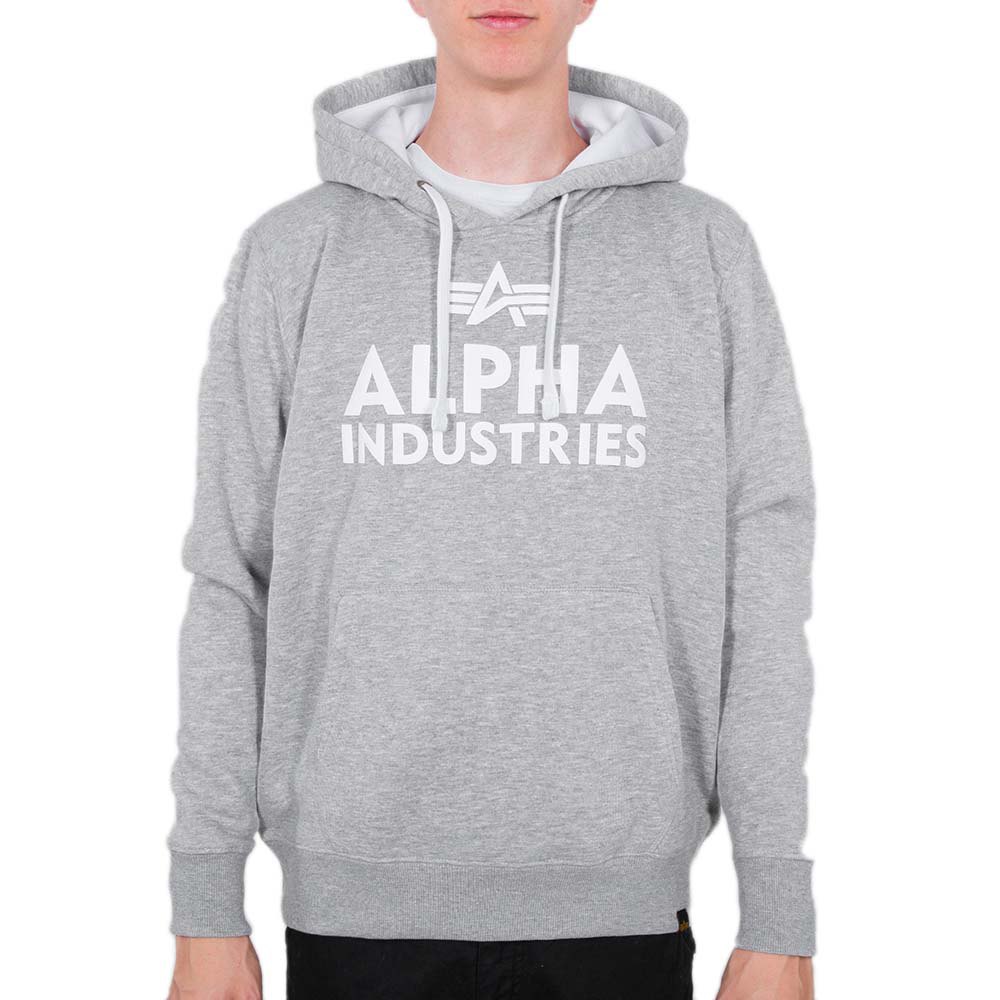 Alpha Industries Foam Print Kapuzenpullover 5XL Grey Heather günstig online kaufen