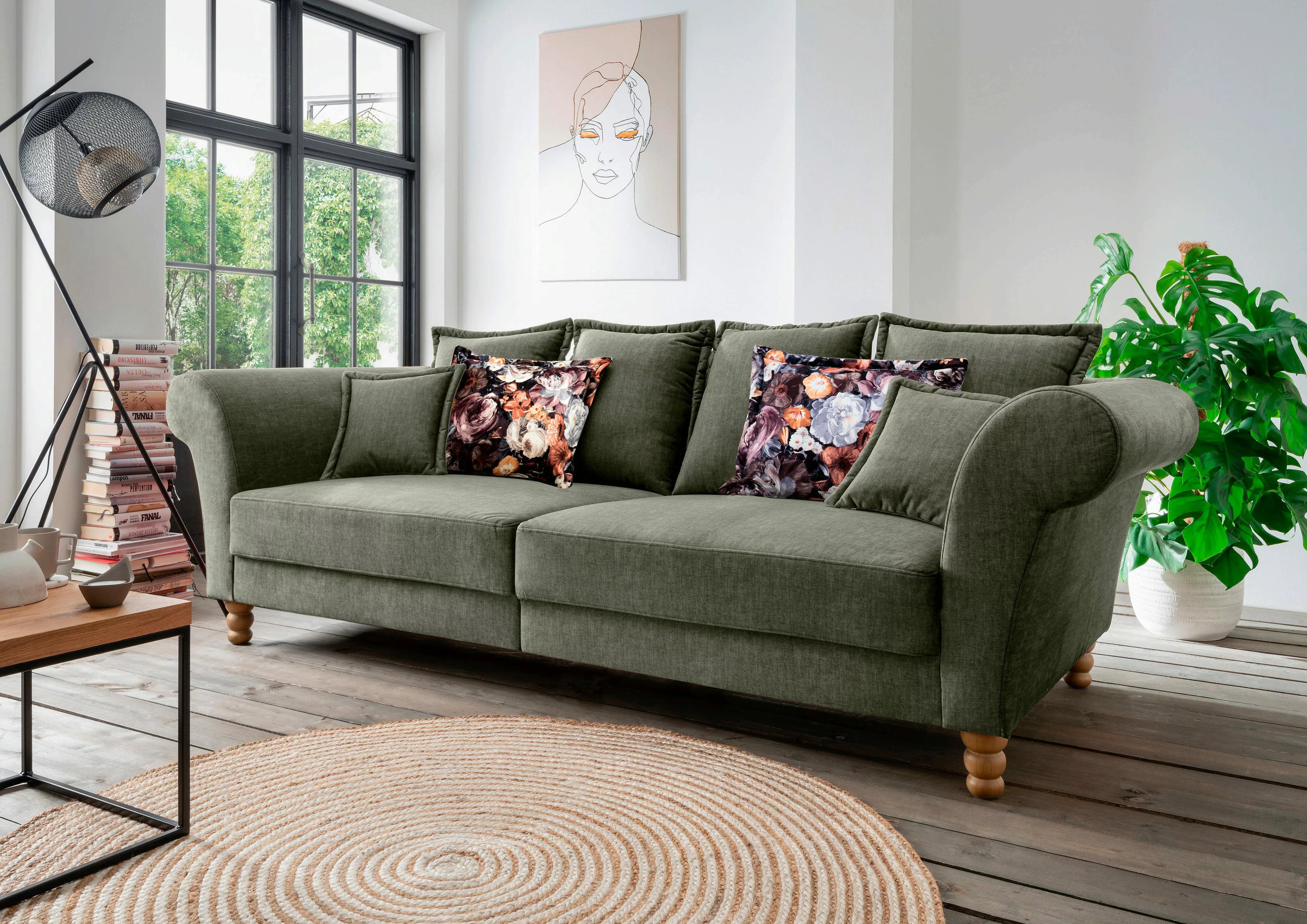 Home affaire Big-Sofa "Tassilo Mega Sofa mit viel Platz, bequem durch Kalts günstig online kaufen
