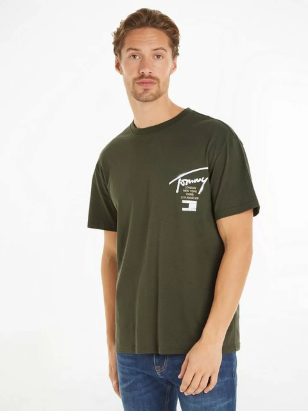 Tommy Jeans Plus T-Shirt TJM REG GRAFFITI SIG TEE EXT Große Größen mit Prin günstig online kaufen