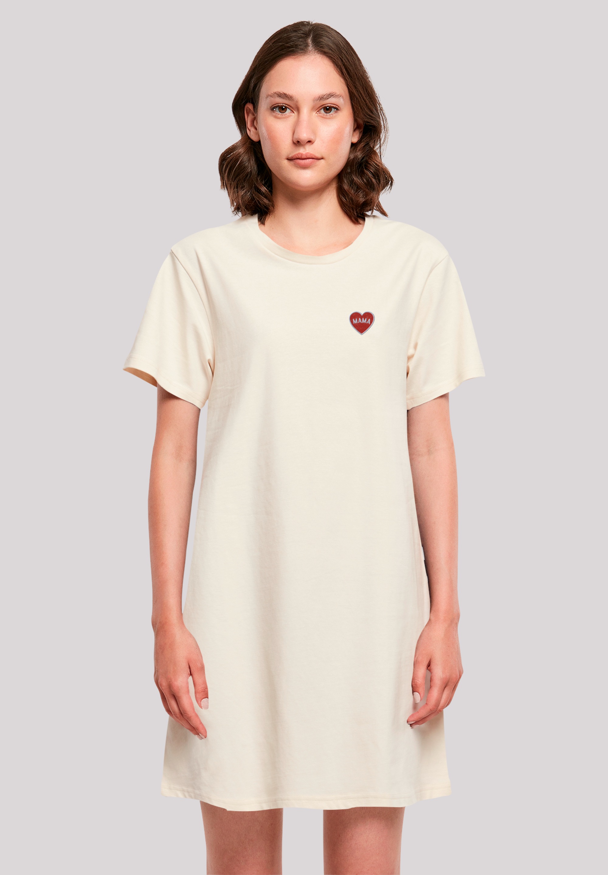 F4NT4STIC Shirtkleid "Mama Herz Bestickt", Premium Qualität günstig online kaufen