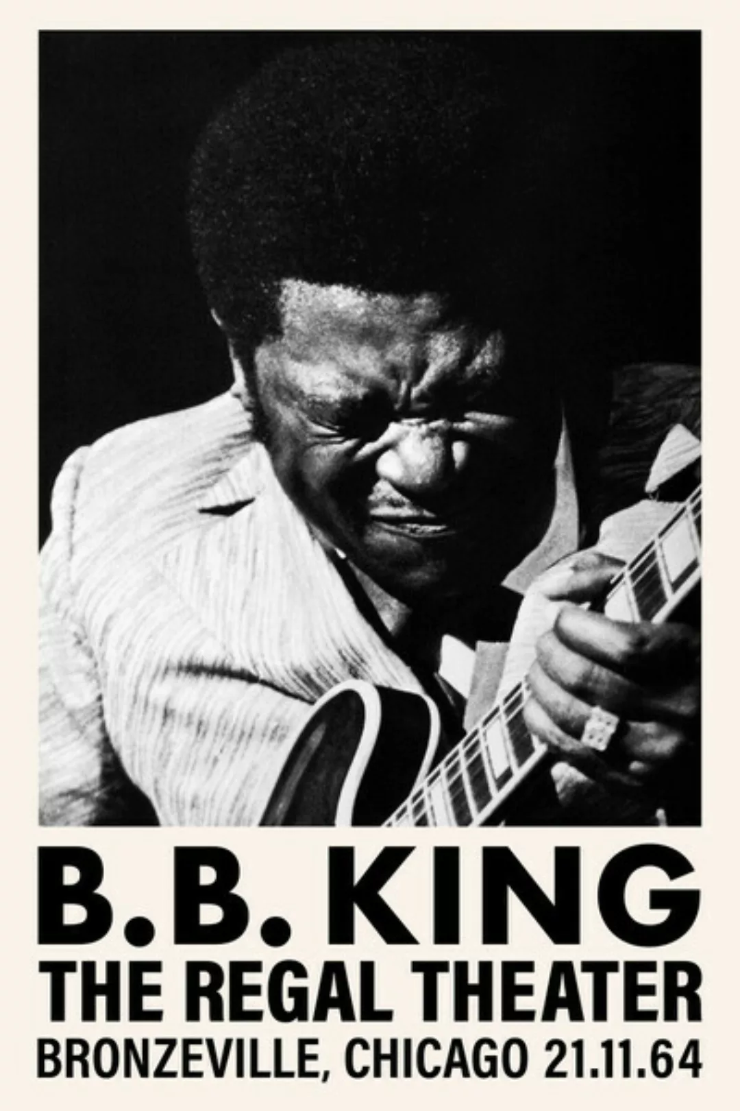 Poster / Leinwandbild - B.B. King At The Regal Theater günstig online kaufen