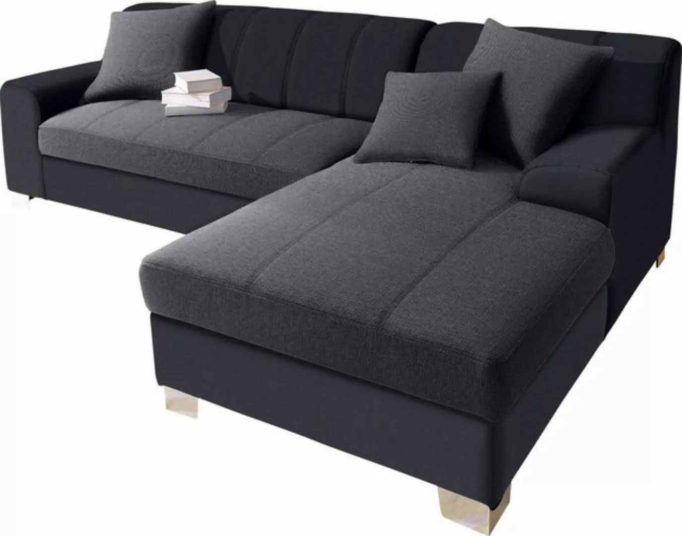 INOSIGN Ecksofa Turah incl. Zierkissen, moderne Steppung, auch in Leder, wa günstig online kaufen