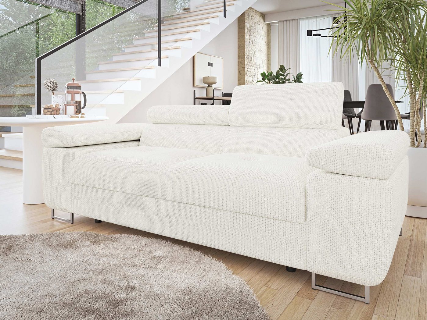 MIRJAN24 Sofa Torezio 2, Einstellbare Kopfstützen, 198x102x70-90 cm günstig online kaufen