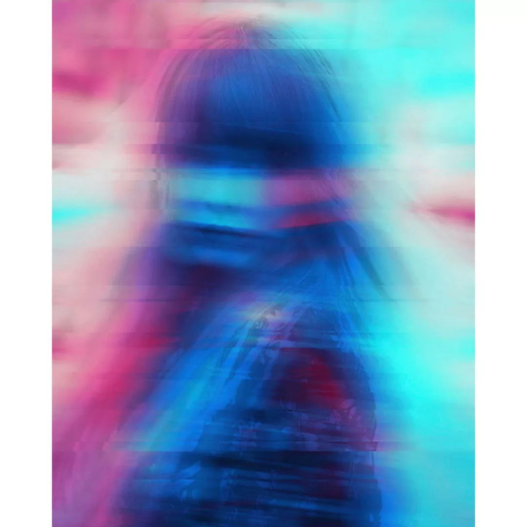 Komar Poster Neon Girl Girl B/L: ca. 40x50 cm günstig online kaufen