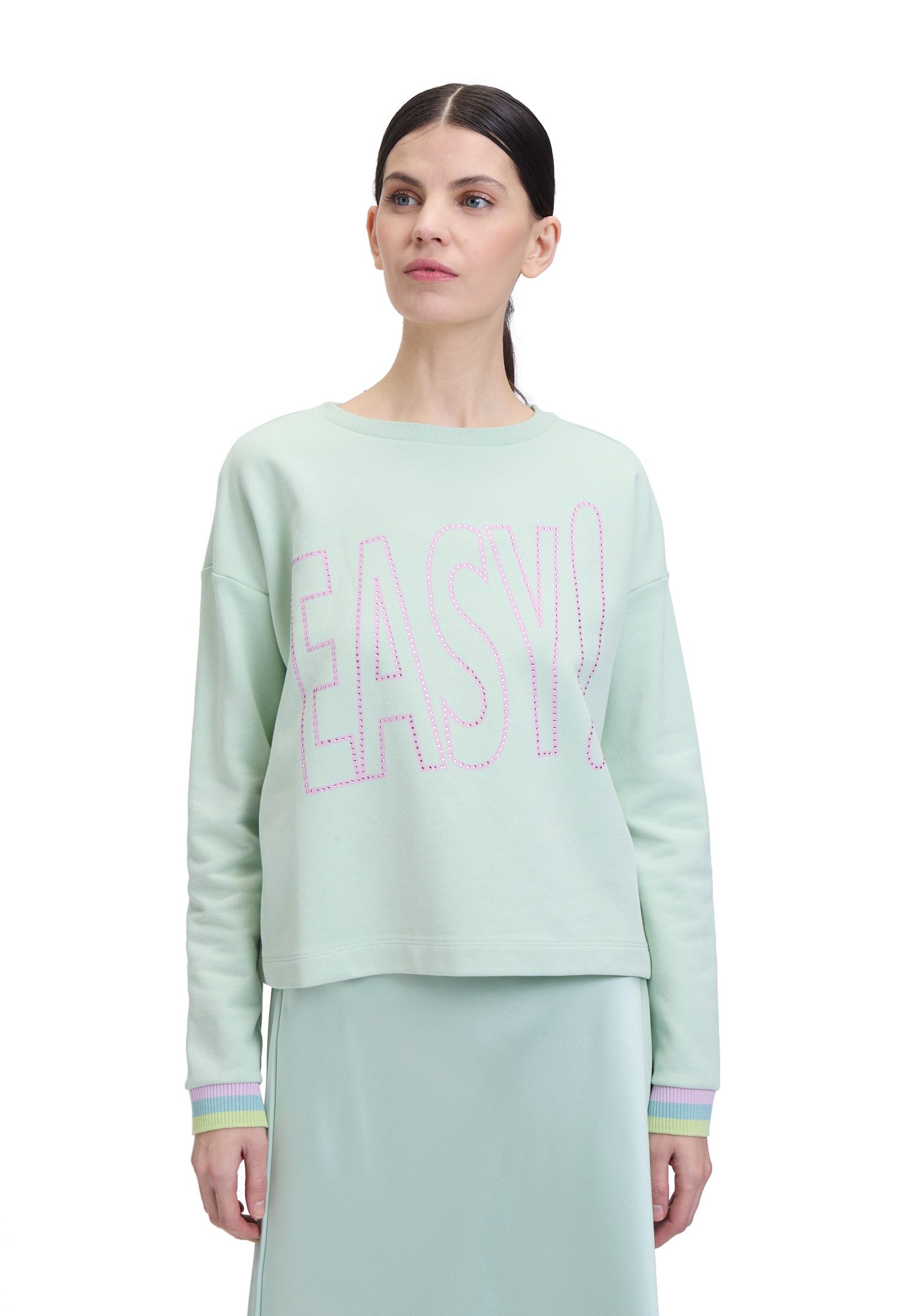 Cartoon Sweatshirt Cartoon Sweatshirt mit Rippbündchen günstig online kaufen