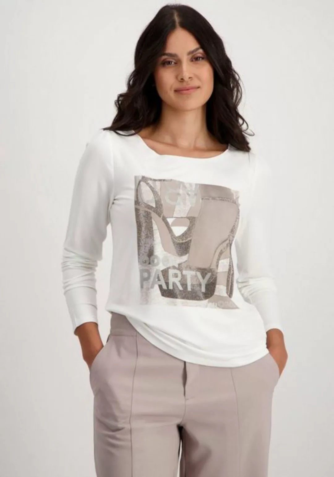 Monari Langarmshirt mit Print günstig online kaufen