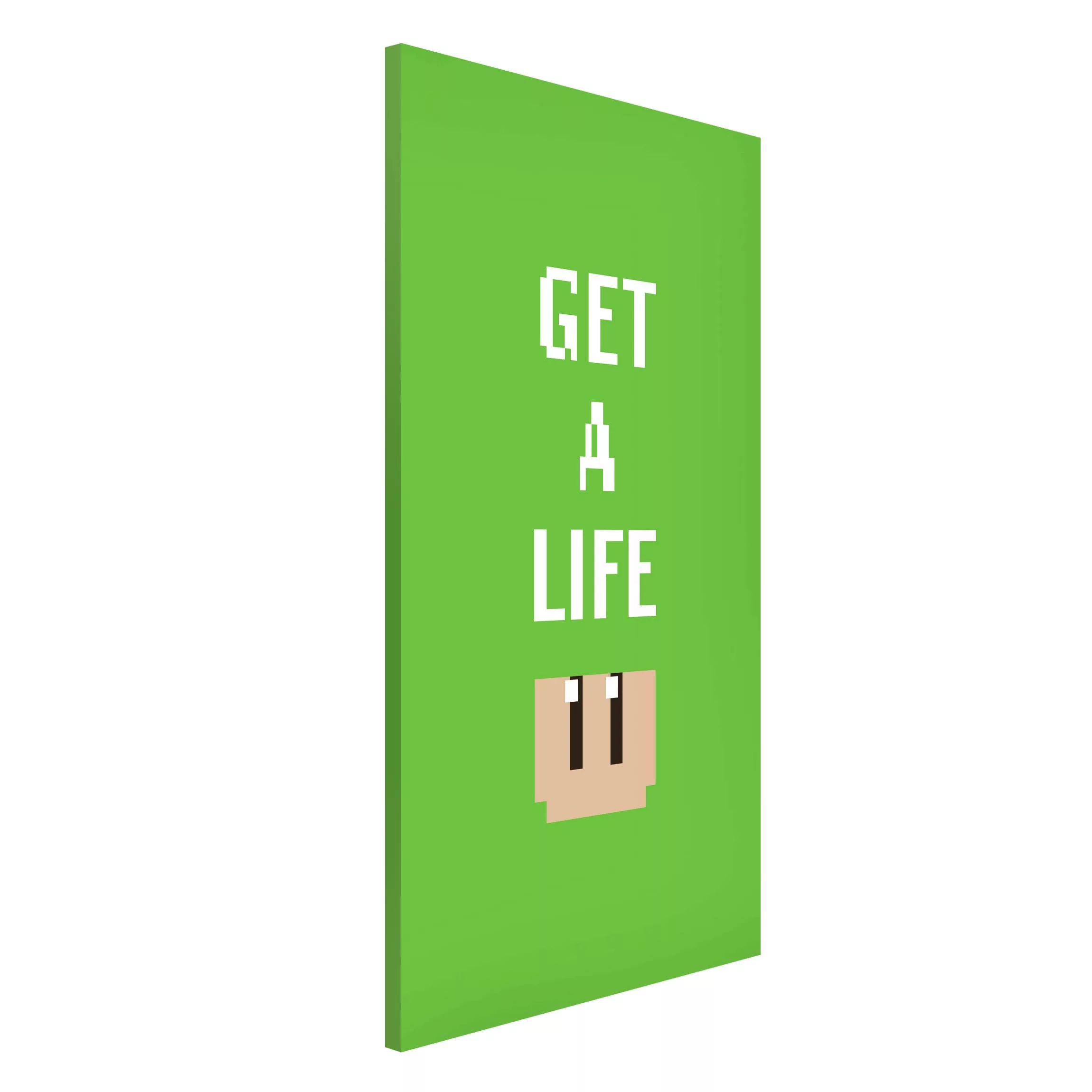 Magnettafel Video Game Text Get A Life In Green günstig online kaufen