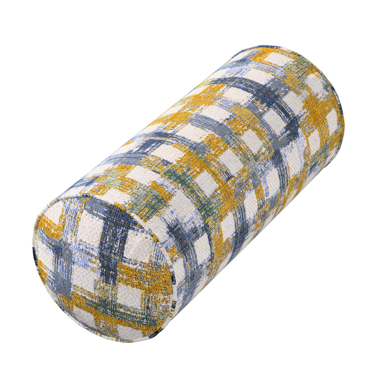 Bezug für Ektorp Rolle, blau-gelb, Ektorp Rolle 15 x 35 cm, Cosy Home (145- günstig online kaufen