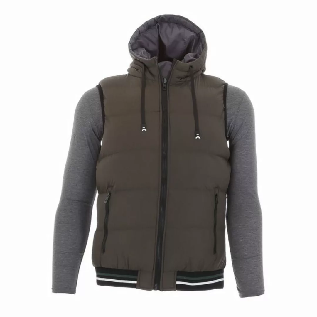 Ital-Design Wendejacke Herren Freizeit Weste Kapuze Beidseitig Tragbar Jack günstig online kaufen