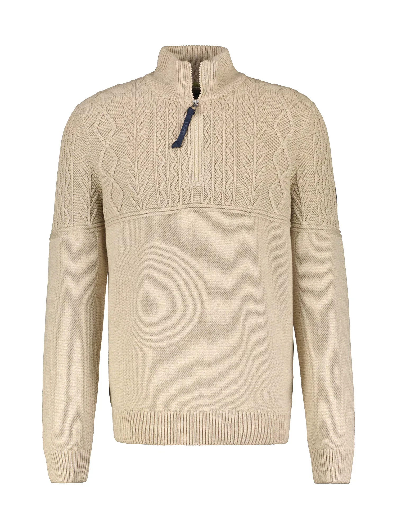 LERROS Strickpullover "LERROS Stricktroyer, tonal gemustert" günstig online kaufen