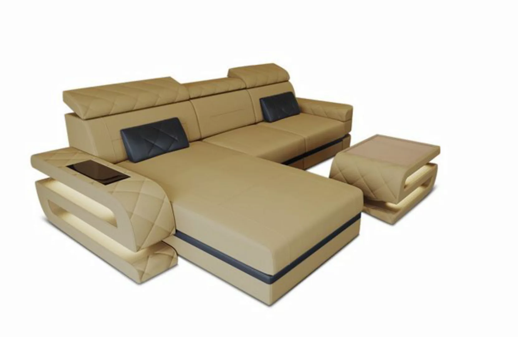 Sofa Dreams Ecksofa Polster Stoffsofa Couch Bologna L Form Stoff Sofa, Mikr günstig online kaufen