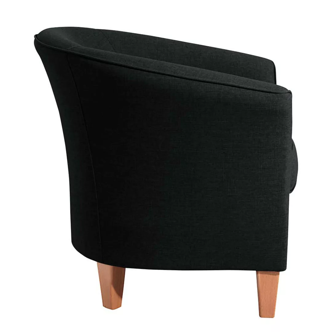 Sessel schwarz klein in modernem Design 74 cm hoch - 70 cm breit günstig online kaufen
