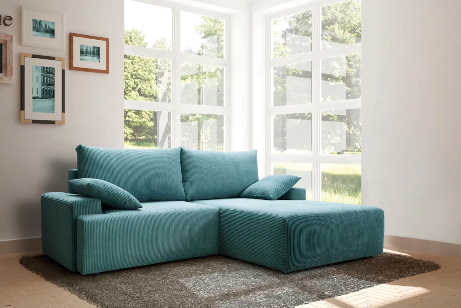 exxpo - sofa fashion Ecksofa "Orinoko, aktuelles Design und hoher Sitzkomfo günstig online kaufen