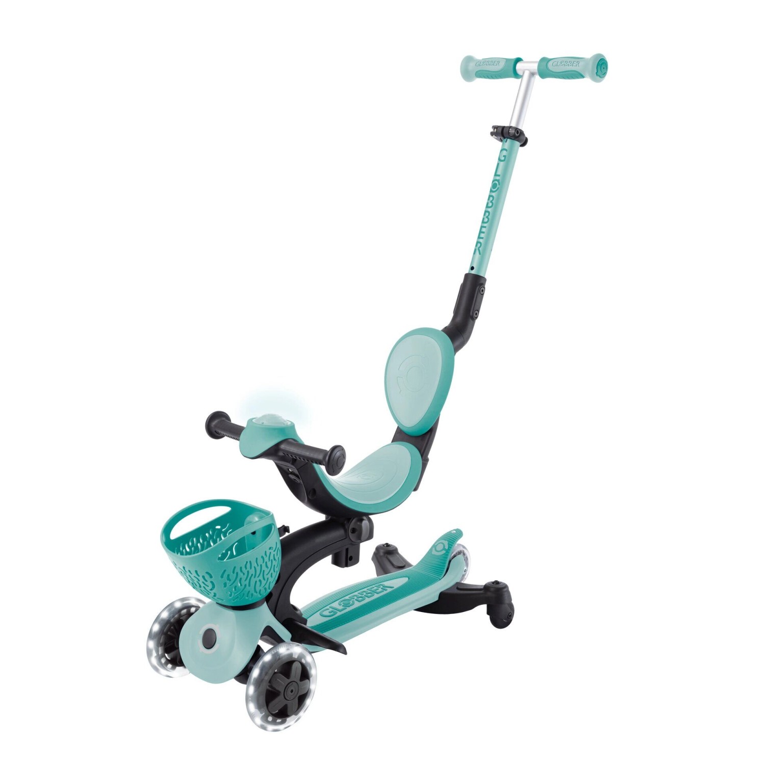 Globber Go-Up Baby 360 Lights 3 in 1 Aufsitzrad Laufrad Scooter Höhenverste günstig online kaufen