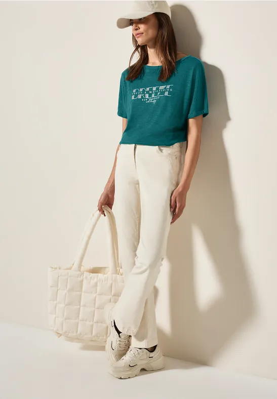 Cecil Print-Shirt, im angenehmen Materialmix günstig online kaufen