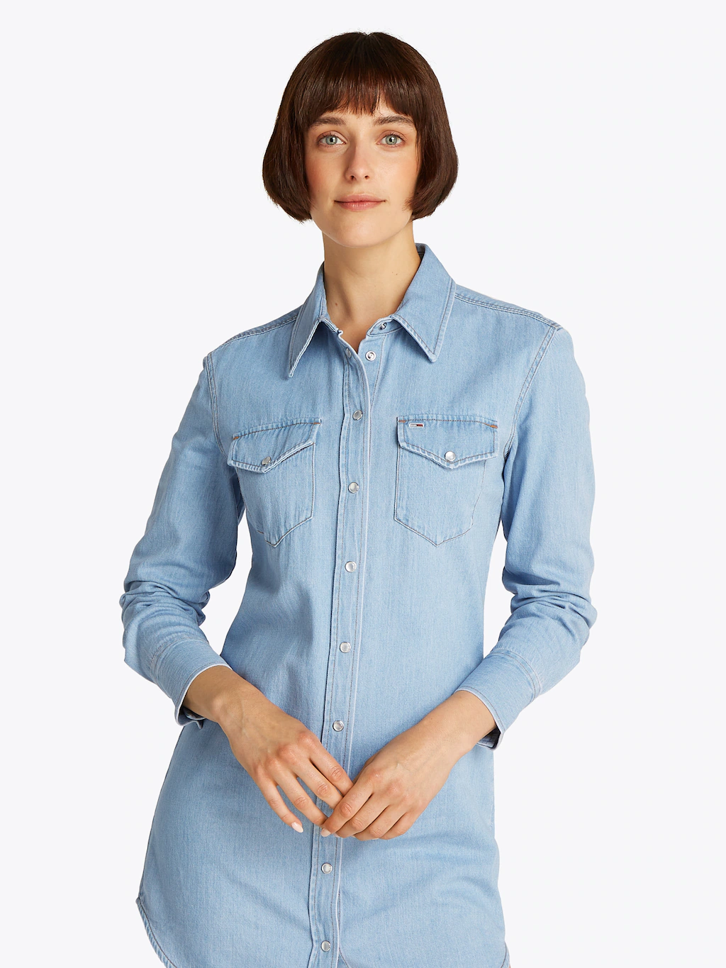 Tommy Jeans Hemdblusenkleid "REGULAR SHIRT DRESS EXT", mit Brusttaschen, Lo günstig online kaufen