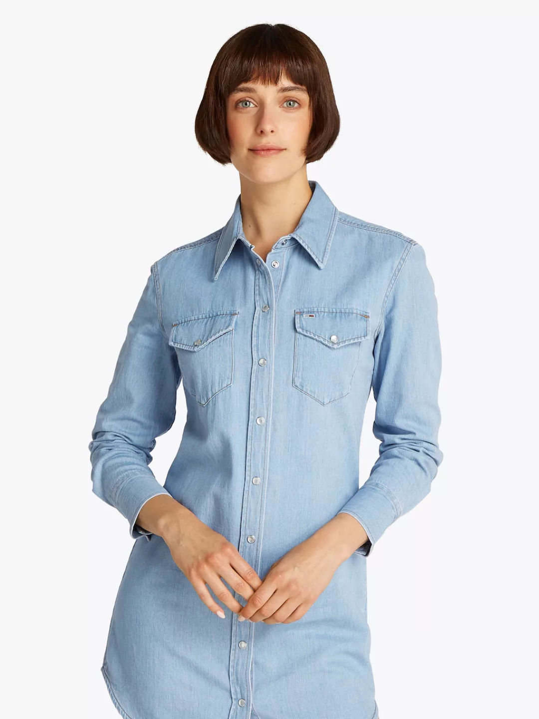 Tommy Jeans Hemdblusenkleid "REGULAR SHIRT DRESS EXT", mit Brusttaschen, Lo günstig online kaufen