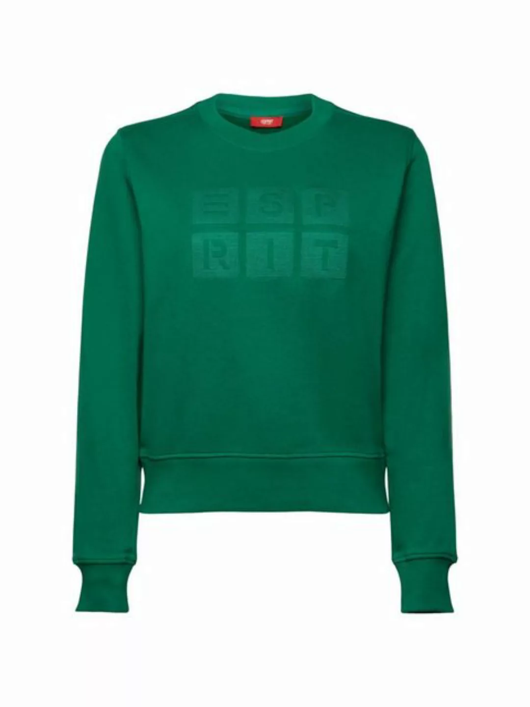 Esprit Sweatshirt Logo-Sweatshirt mit Stickerei, Bio-Baumwolle (1-tlg) günstig online kaufen