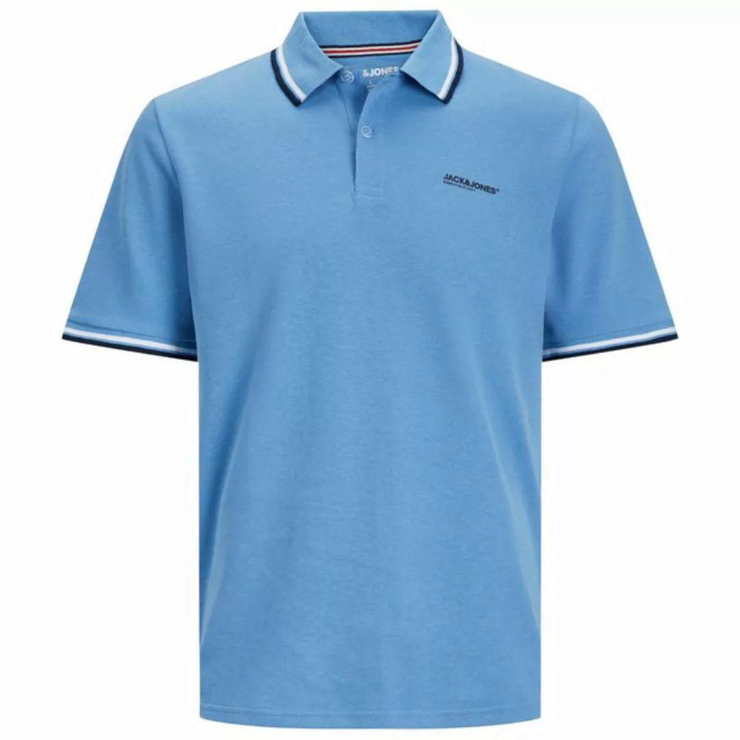 Jack & Jones Poloshirt Große Größen Herren Poloshirt hellblau JJCAMPA Jack& günstig online kaufen