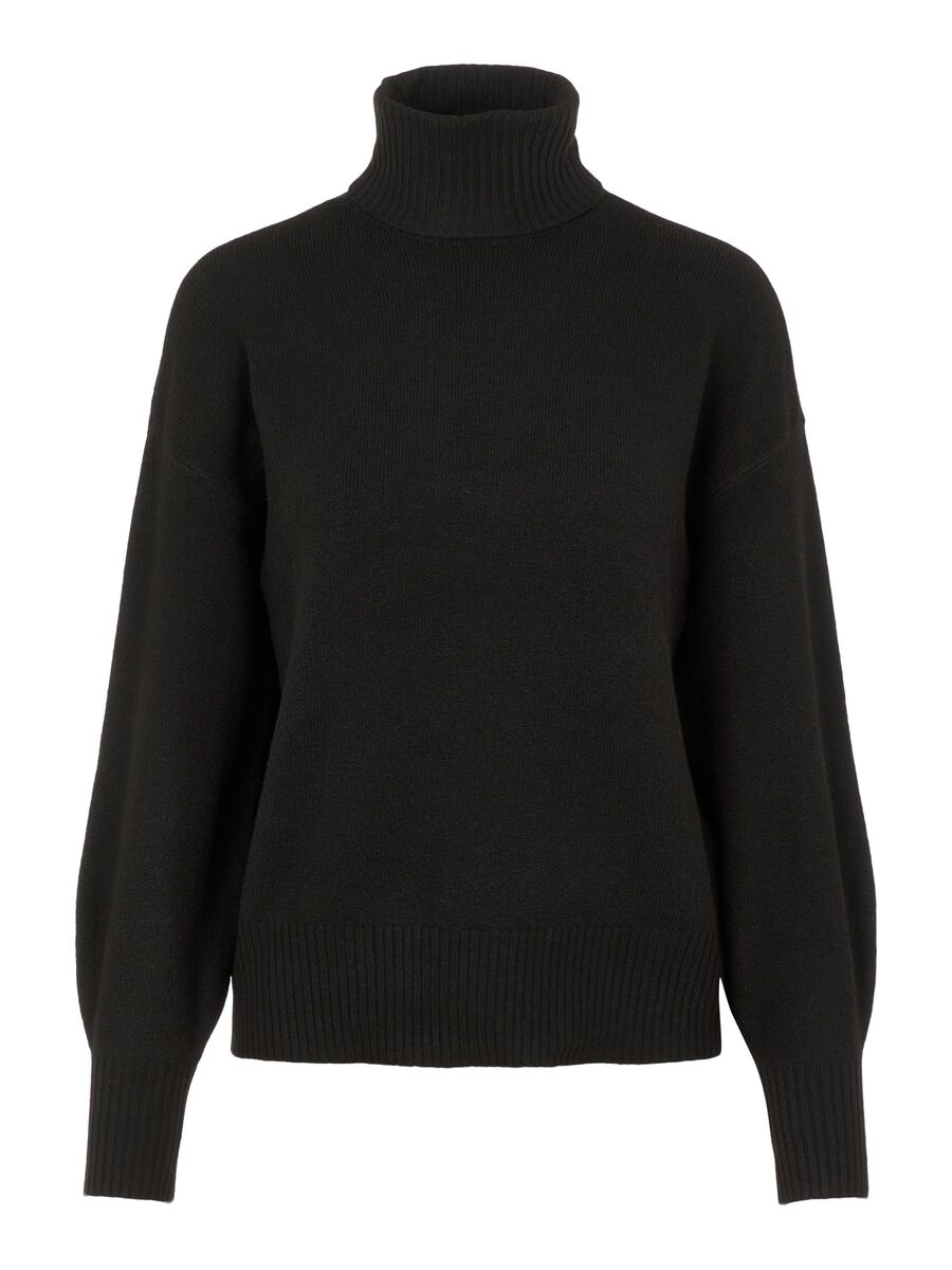 Pieces Cava Stehkragen Sweater XS Black günstig online kaufen