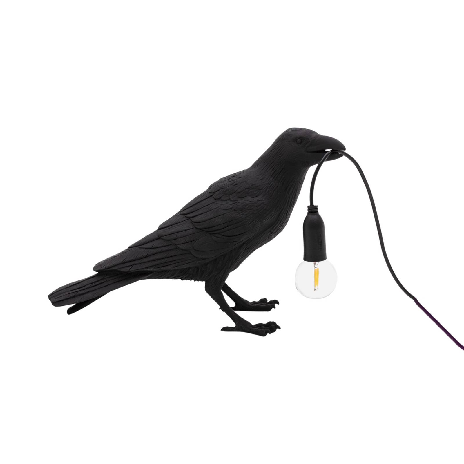 SELETTI Bird Lamp LED-Dekolampe wartend schwarz günstig online kaufen
