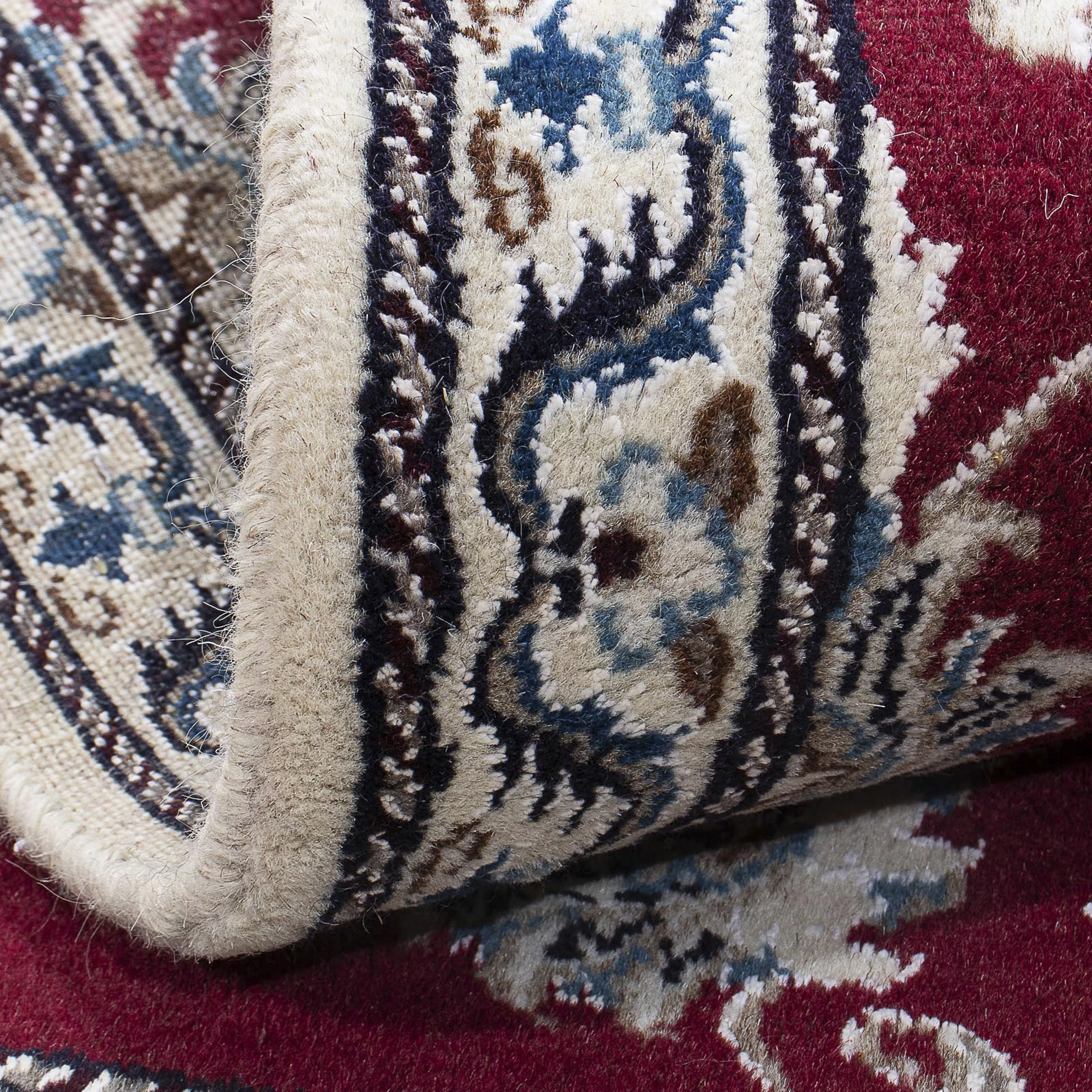 morgenland Orientteppich »Perser - Nain - 142 x 95 cm - dunkelrot«, rechtec günstig online kaufen