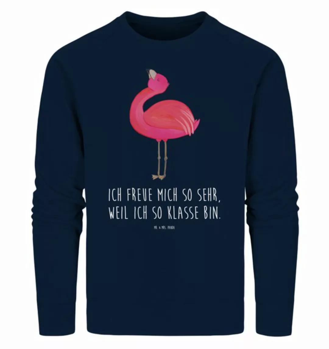 Mr. & Mrs. Panda Longpullover Größe M Flamingo Stolz - French Navy - Gesche günstig online kaufen