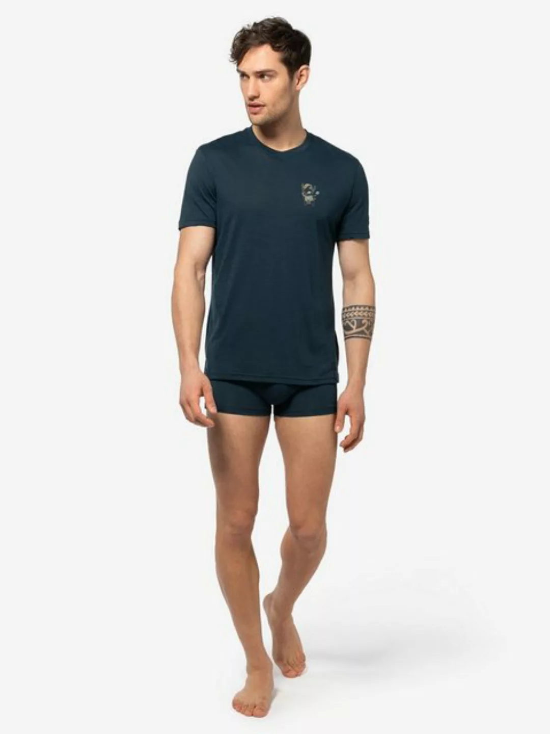 SUPER.NATURAL T-Shirt für Herren, Merino BOXER TEE sportlich, atmungsaktiv günstig online kaufen