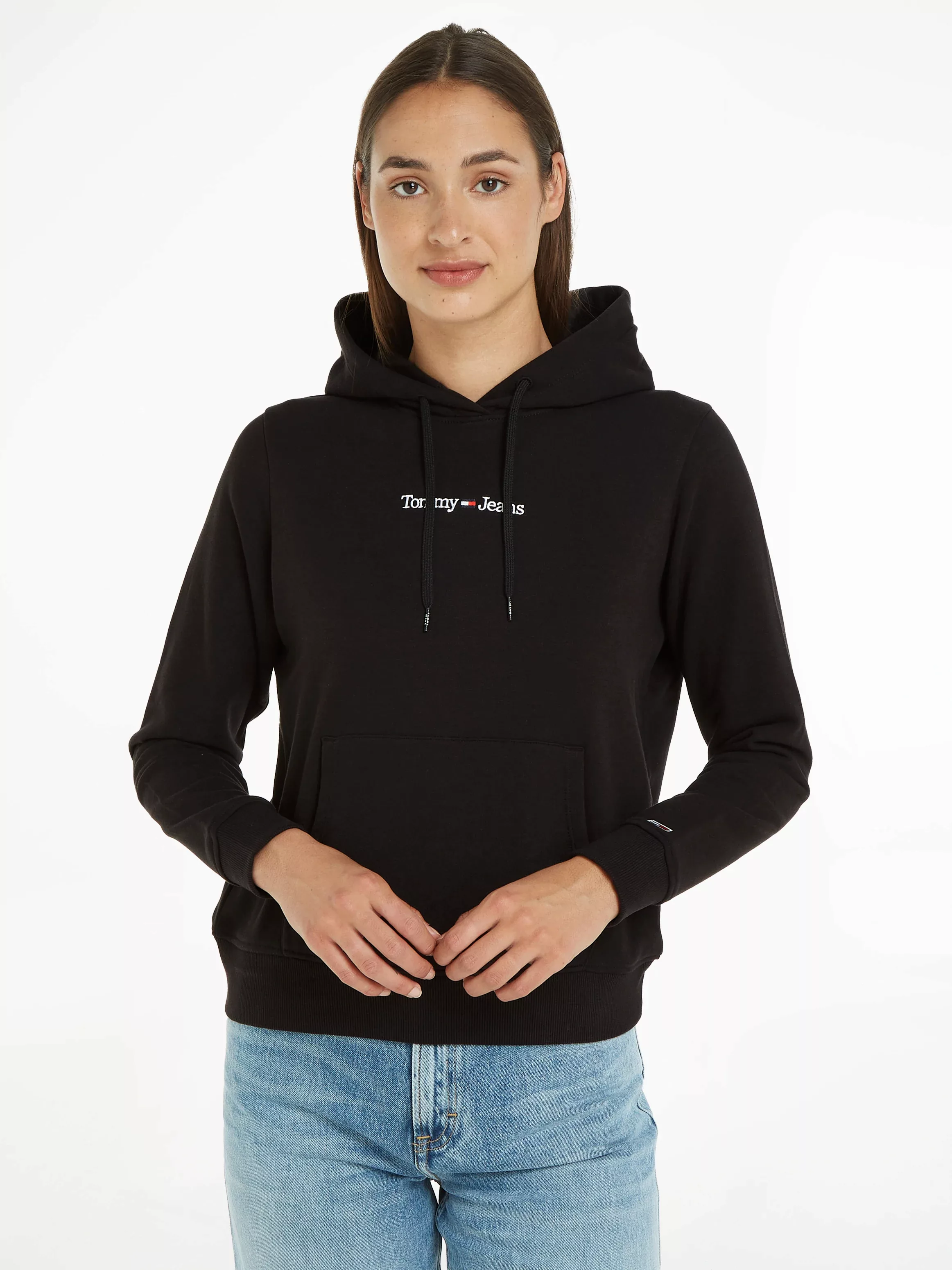 Tommy Jeans Kapuzensweatshirt TJW REG SERIF LINEAR HOODIE mit Tommy Jeans L günstig online kaufen