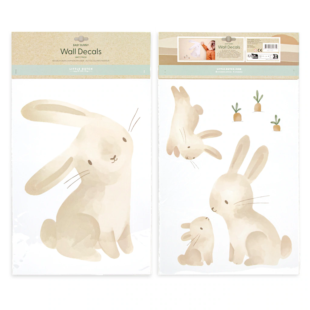 LITTLE DUTCH Wandsticker "Baby Bunny", (Set), Little Dutch - Luxus-Wandaufk günstig online kaufen